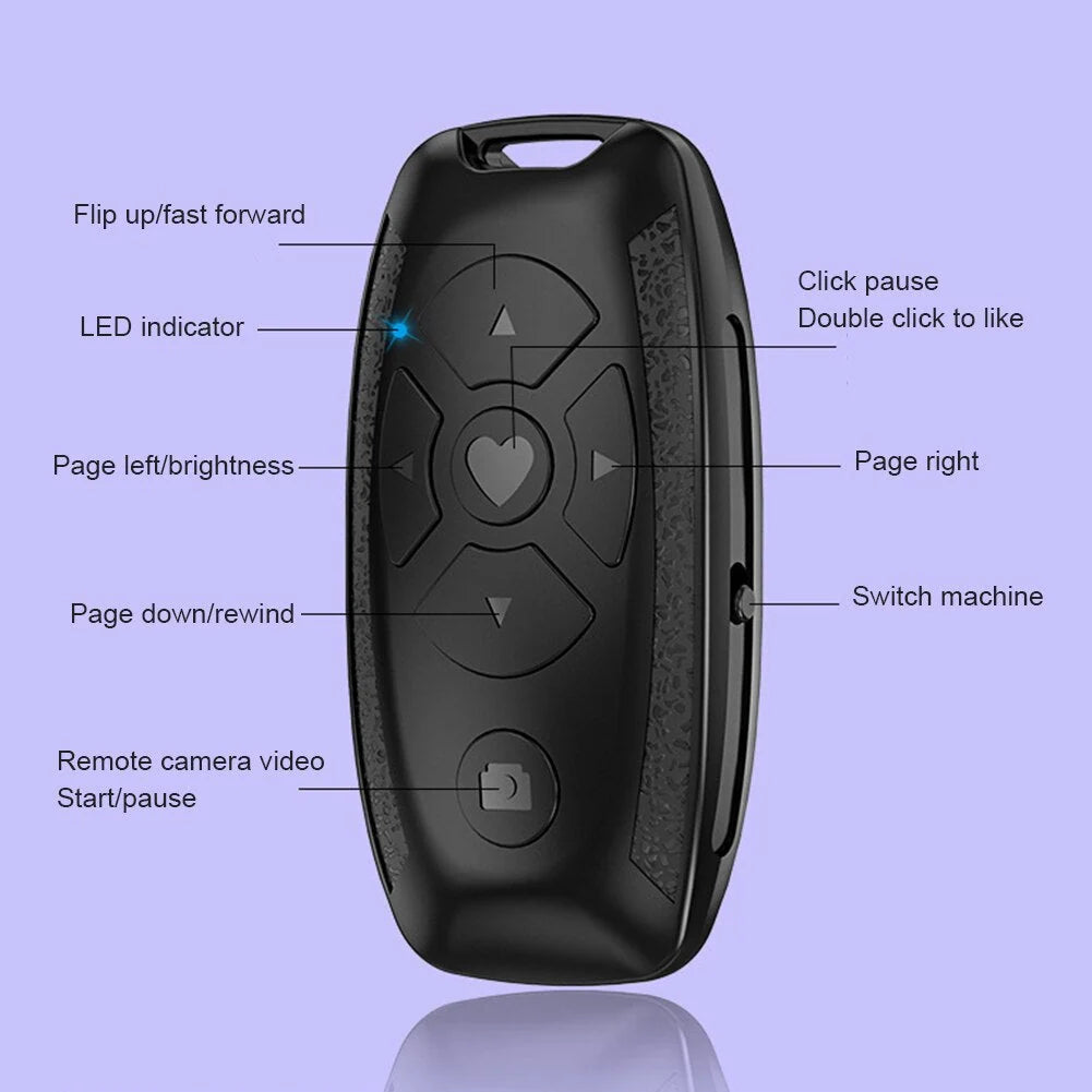 Phone Camera Remote Bluetooth Rechargeable Selfie Shutter