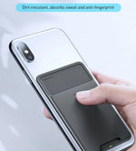 Phone Card Holder Silicone Adhesive Bottom-Access Slot