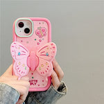 Phone Case 3D Butterfly Shockproof Built-In Kickstand