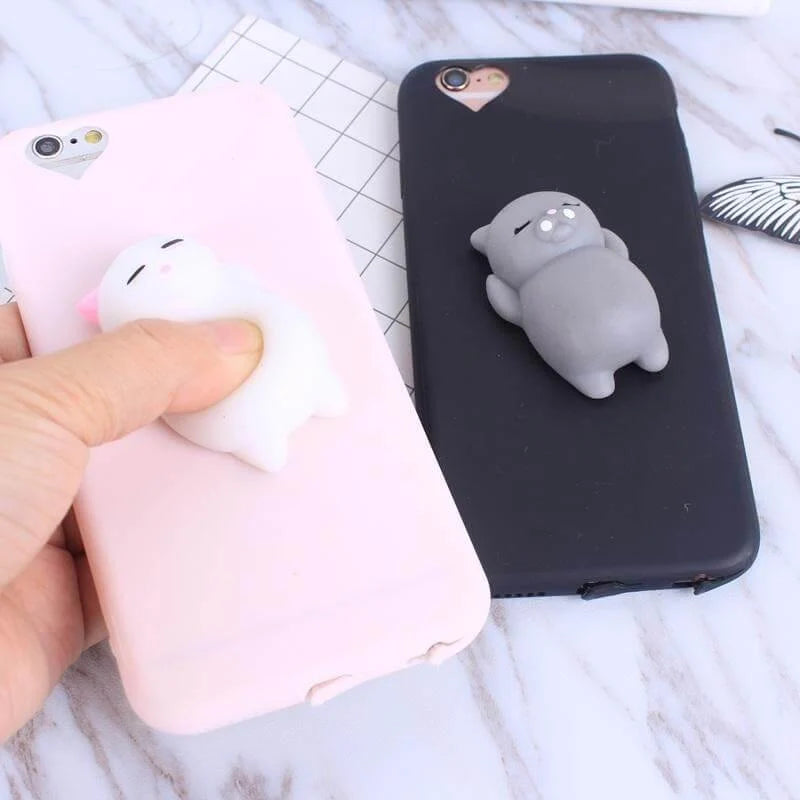Phone Case 3D Cat Design Multiple iPhone Models Colors