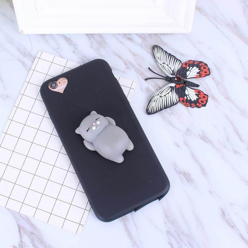 Phone Case 3D Cat Design Multiple iPhone Models Colors