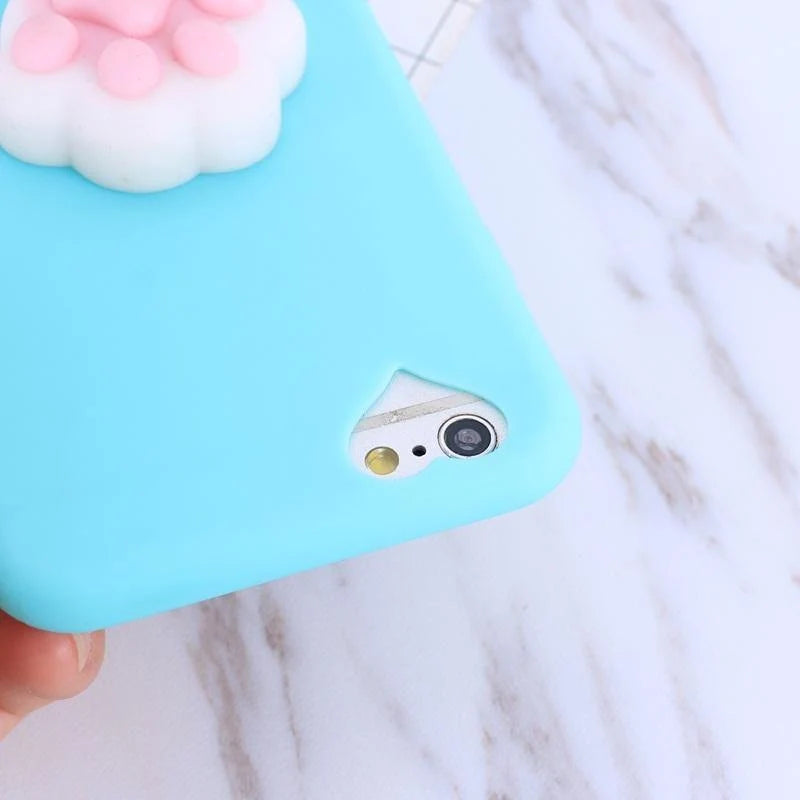 Phone Case 3D Cat Design Multiple iPhone Models Colors