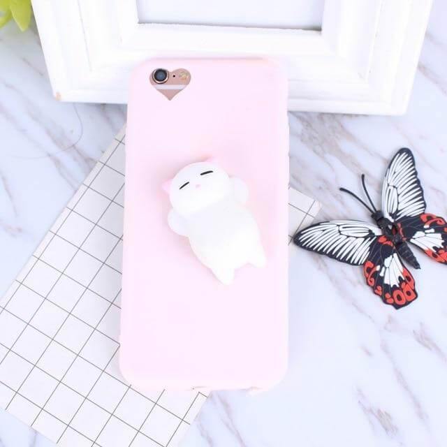 Phone Case 3D Cat Design Multiple iPhone Models Colors