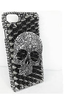 Phone Case 3D Skull Rhinestone Heavy-Duty Protection