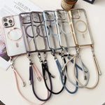Phone Case Adjustable Crossbody Strap MagSafe Compatible Scratch & Impact Protection