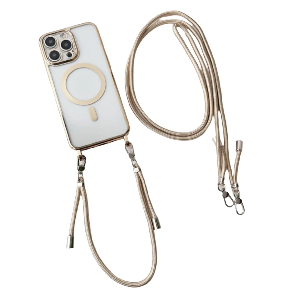 Phone Case Adjustable Crossbody Strap MagSafe Compatible Scratch & Impact Protection