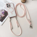 Phone Case Adjustable Crossbody Strap MagSafe Compatible Scratch & Impact Protection