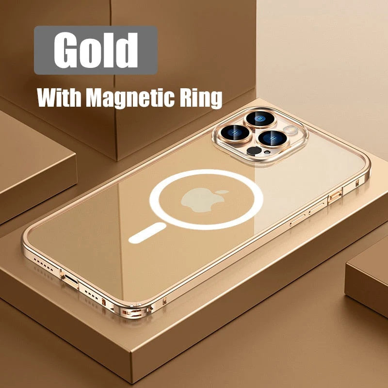 Phone Case Aluminum Alloy Magnetic Shock-Resistant