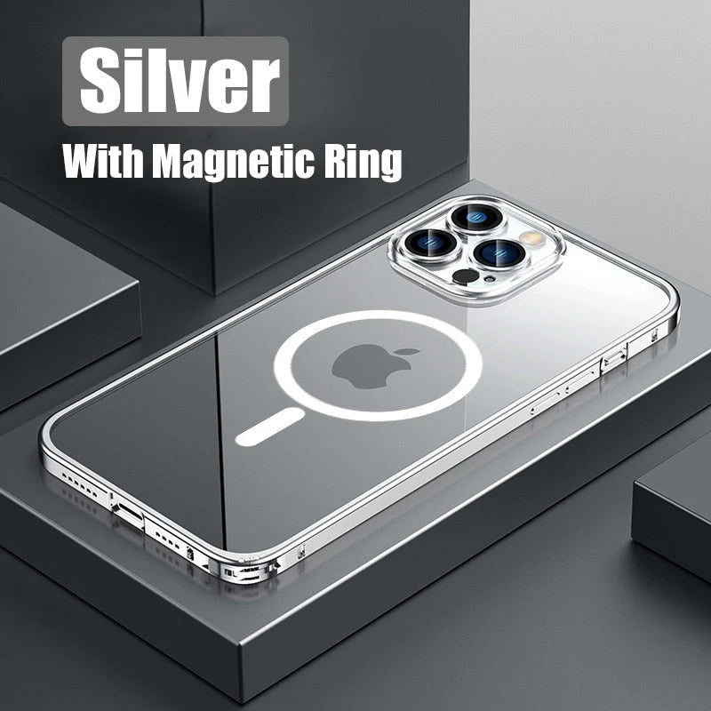 Phone Case Aluminum Alloy Magnetic Shock-Resistant