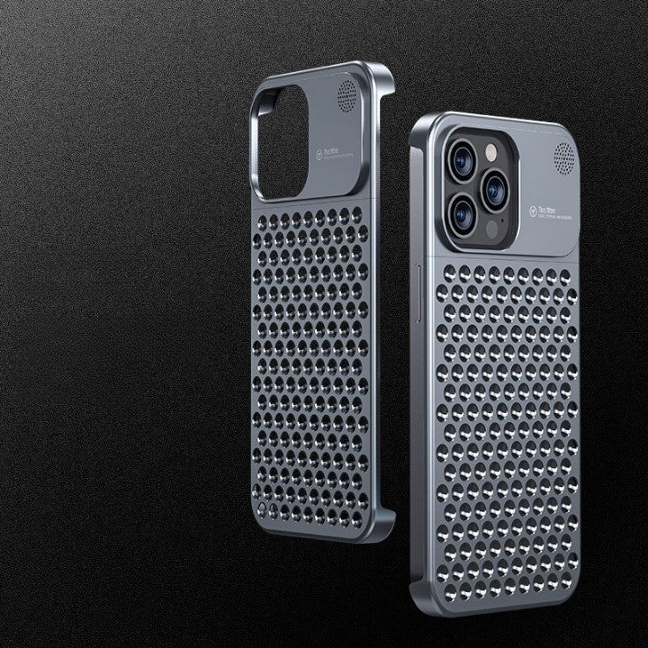Phone Case Aluminum Alloy Ventilated Drop-Resistant
