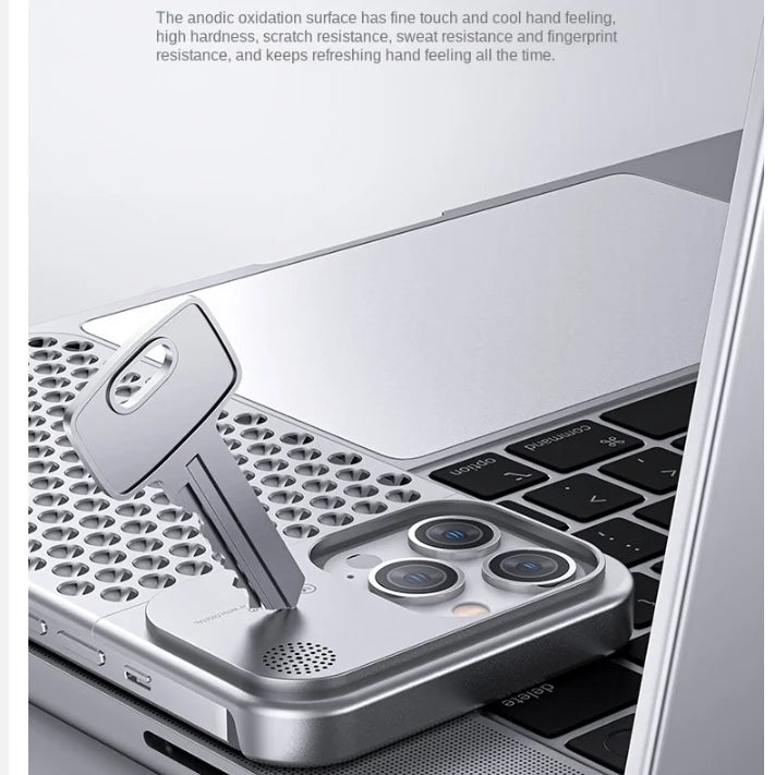 Phone Case Aluminum Alloy Ventilated Drop-Resistant