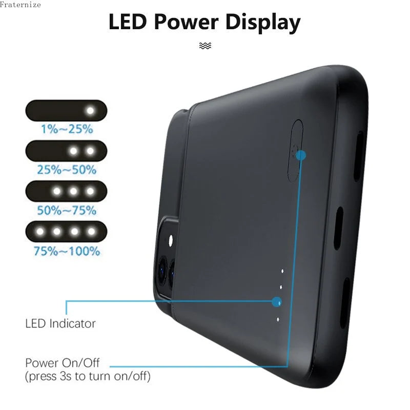 Phone Case Built-In Battery Charger Protective Design