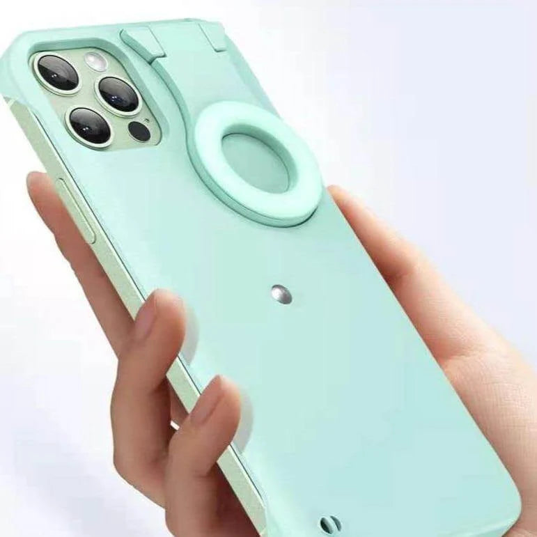 Phone Case Built-In Selfie Light Shockproof Protection