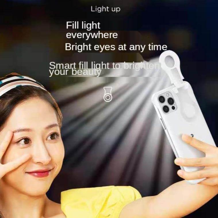 Phone Case Built-In Selfie Light Shockproof Protection