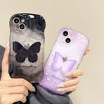 Phone Case Butterfly Design Full-Coverage Shock Protection TPU