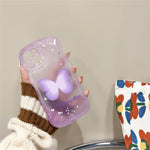 Phone Case Butterfly Design Full-Coverage Shock Protection TPU