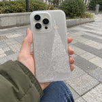 Phone Case Clear Christmas Tree Design & Snow Details