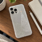 Phone Case Clear Christmas Tree Design & Snow Details
