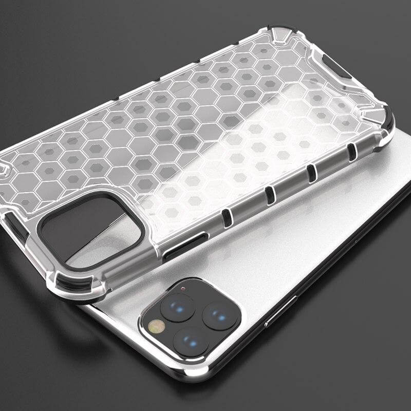 Phone Case Clear Honeycomb Shockproof Protection