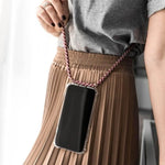 Phone Case Clear TPU Crossbody Strap Shock-Resistant Protection