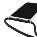 Phone Case Clear TPU Crossbody Strap Shock-Resistant Protection