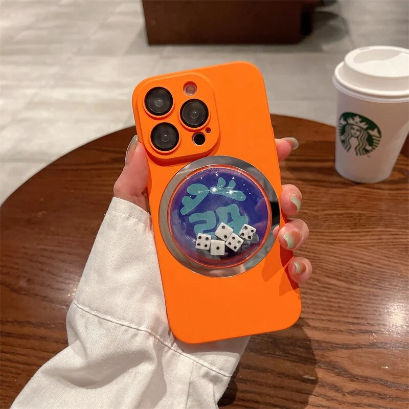 Phone Case Colorful Dice Game Design Scratch-Resistant Anti-Fingerprint