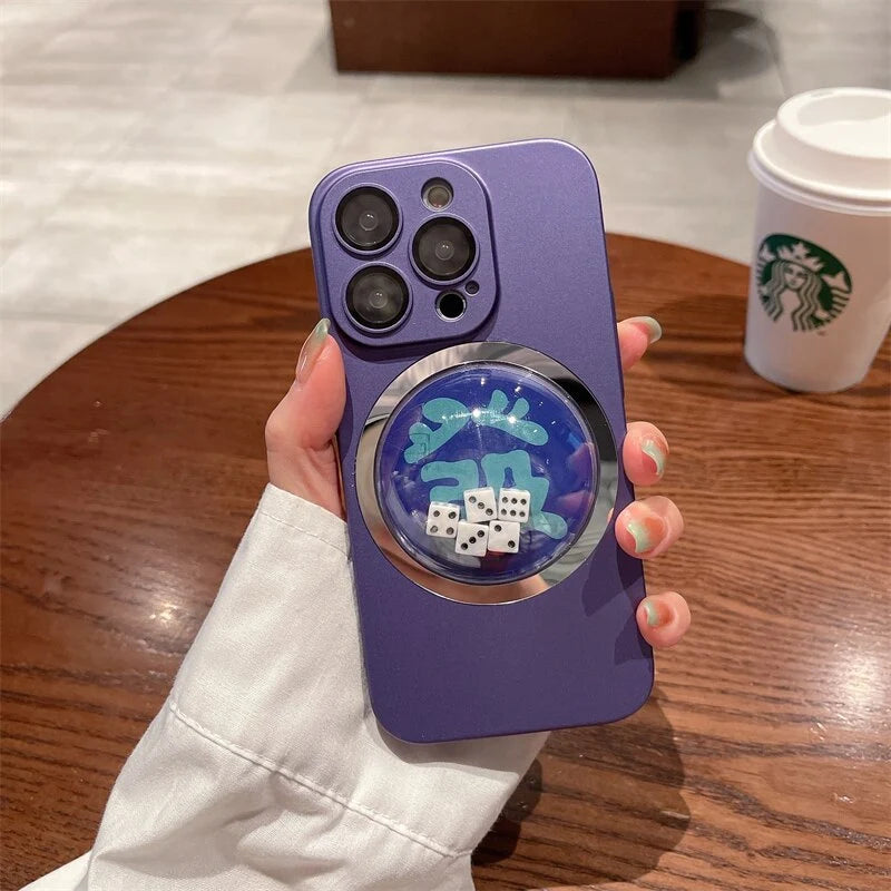 Phone Case Colorful Dice Game Design Scratch-Resistant Anti-Fingerprint