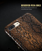 Phone Case Crocodile & Snake Pattern Slim PU Leather Dirt-Resistant
