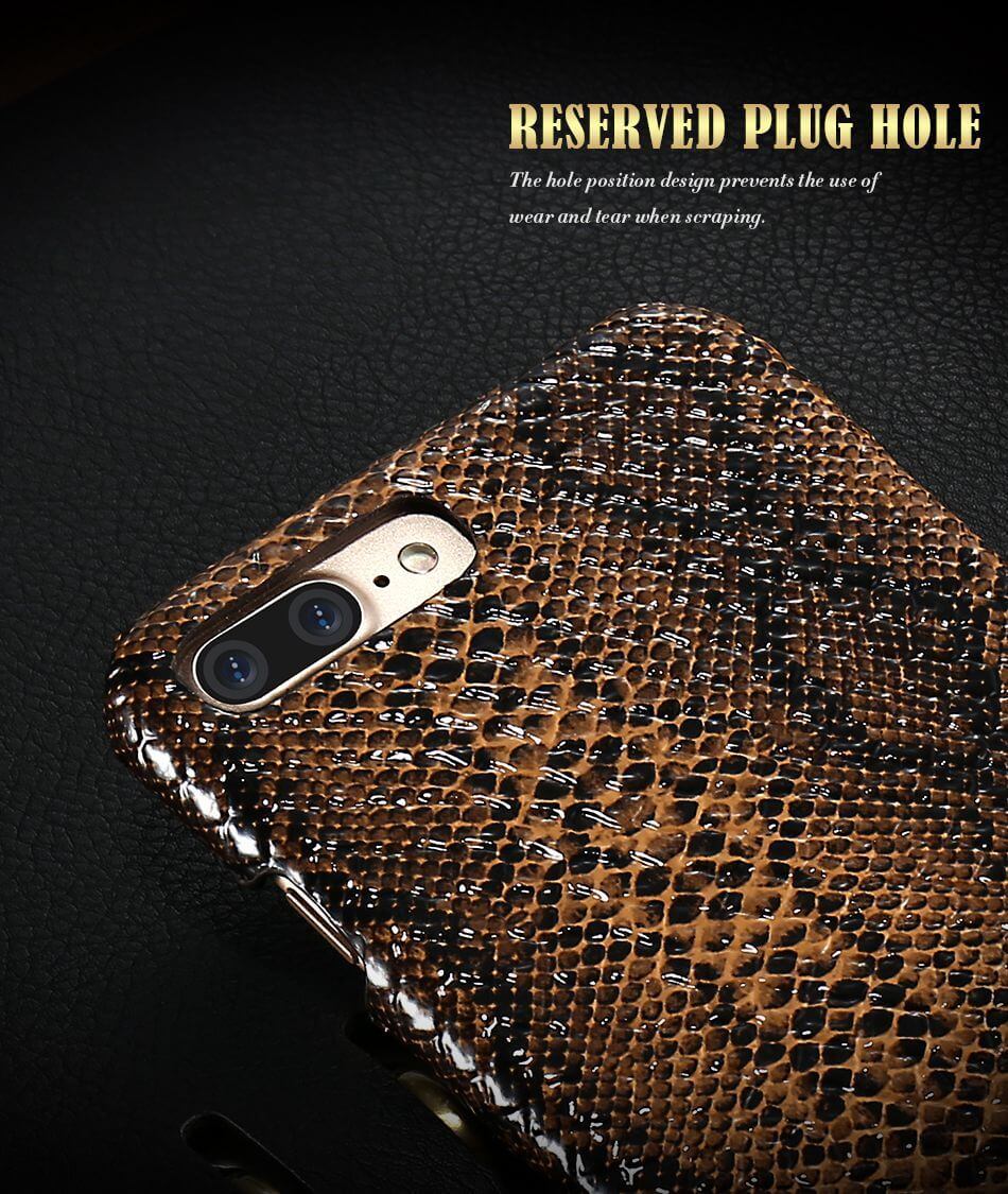 Phone Case Crocodile & Snake Pattern Slim PU Leather Dirt-Resistant