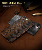 Phone Case Crocodile & Snake Pattern Slim PU Leather Dirt-Resistant