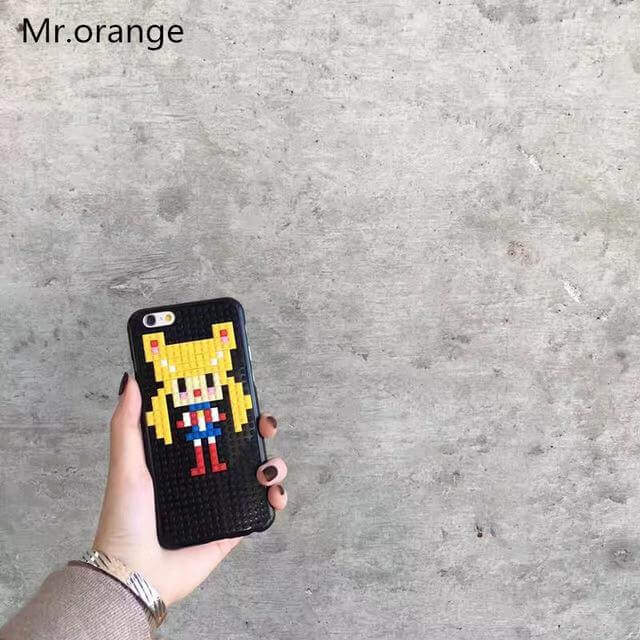 Phone Case Cute Block Design Anti-Knock Protection iPhone 6 and 7 Compatible