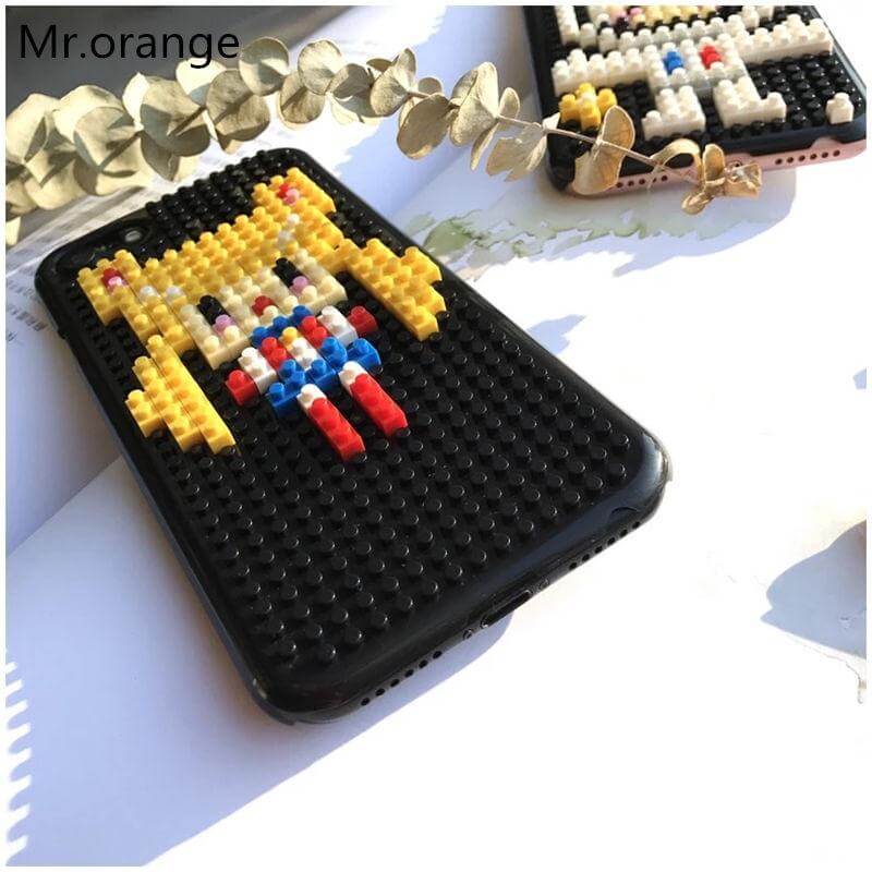 Phone Case Cute Block Design Anti-Knock Protection iPhone 6 and 7 Compatible