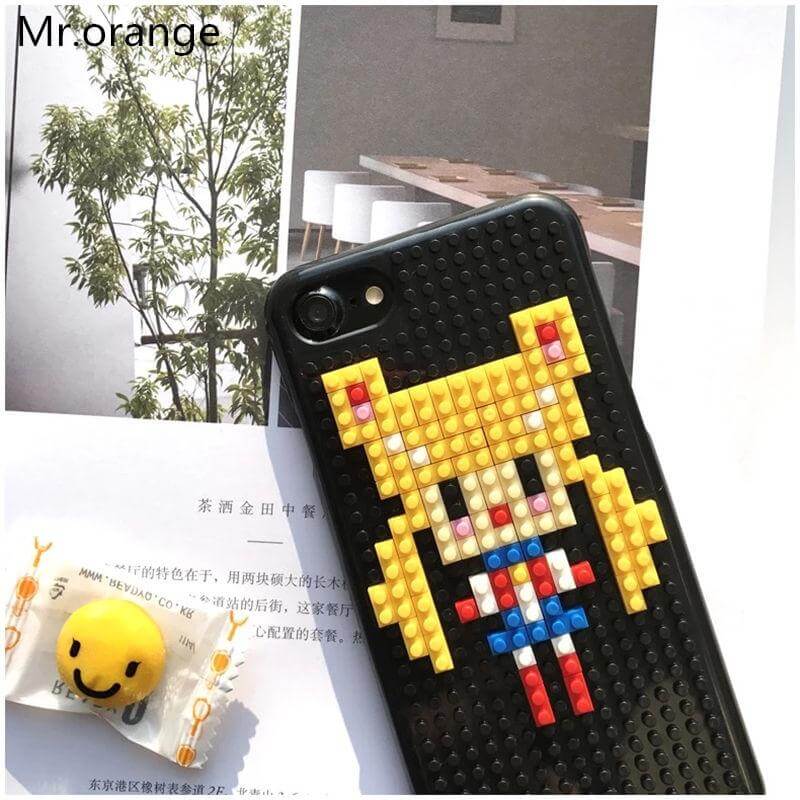 Phone Case Cute Block Design Anti-Knock Protection iPhone 6 and 7 Compatible