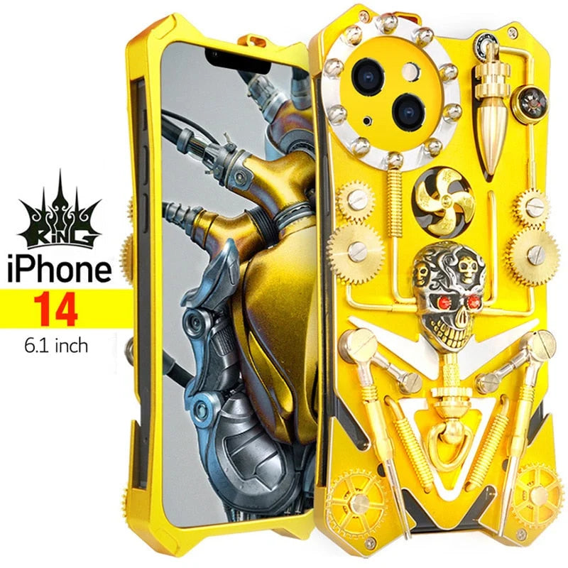Phone Case Full Coverage Cyberpunk Design Anti-Scratch & Anti-Fingerprint