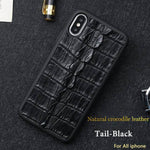 Phone Case Genuine Crocodile Leather Shock-Resistant Dirt-Resistant