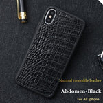 Phone Case Genuine Crocodile Leather Shock-Resistant Dirt-Resistant