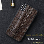 Phone Case Genuine Crocodile Leather Shock-Resistant Dirt-Resistant