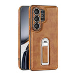 Phone Case Genuine Leather Adjustable Stand Magnetic Wireless Charging