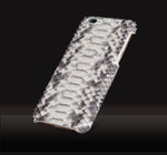 Phone Case Genuine Python Leather Textured Back Cover