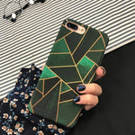 Phone Case Geometric Print Shock-Resistant Scratch-Resistant