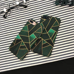 Phone Case Geometric Print Shock-Resistant Scratch-Resistant