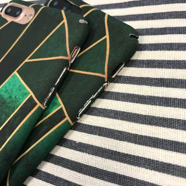 Phone Case Geometric Print Shock-Resistant Scratch-Resistant