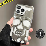Phone Case Geometric Skull Design Scratch & Drop Protection