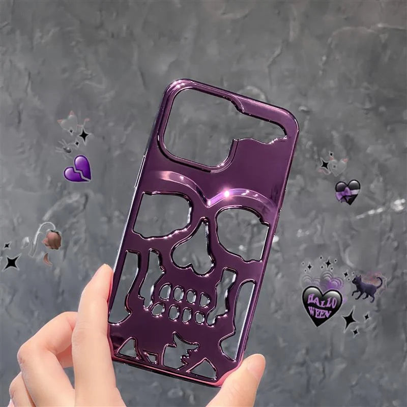 Phone Case Geometric Skull Design Scratch & Drop Protection