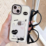 Phone Case Glow-in-the-Dark Shock-Absorbing Cat Design