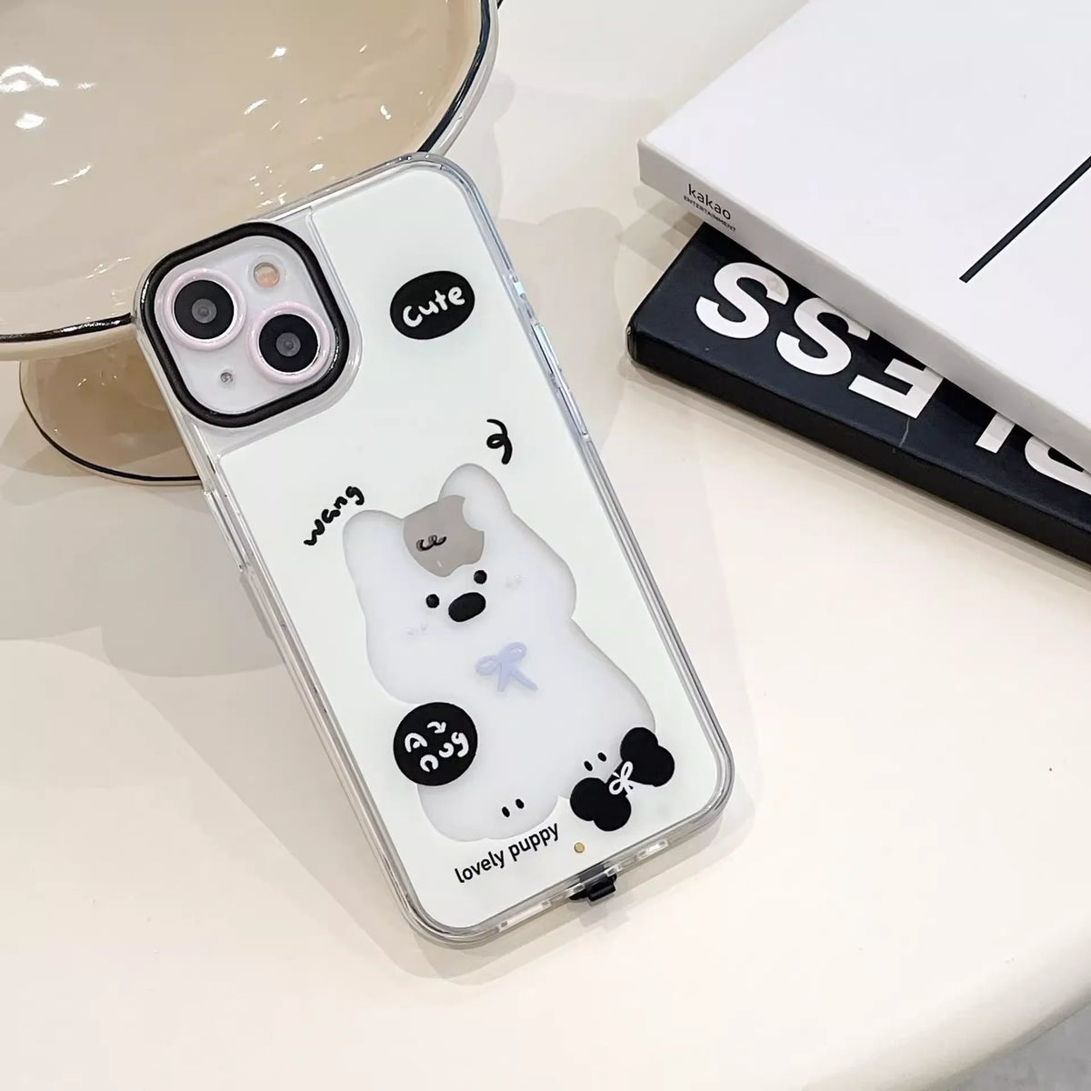 Phone Case Glow-in-the-Dark Shock-Absorbing Cat Design