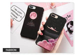 Phone Case Hard Shell Plane & Moon Designs Model-Specific Fit