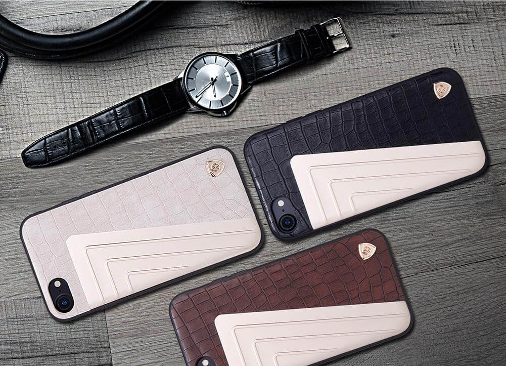 Phone Case Hybrid Leather Impact-Resistant Dirt-Resistant