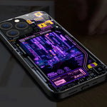 Phone Case LED Cyberpunk Design Scratch-Resistant Slim Protection