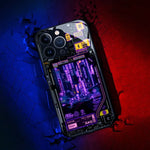 Phone Case LED Cyberpunk Design Scratch-Resistant Slim Protection